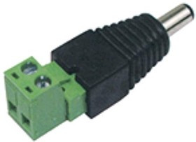 TP-002A, Разъем питания, штекер, 2.50 х 5.50мм, с клеммной колодкой