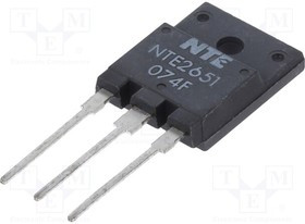 NTE2651, Транзистор: NPN, биполярный, 800В, 10А, 70Вт, TO3PML