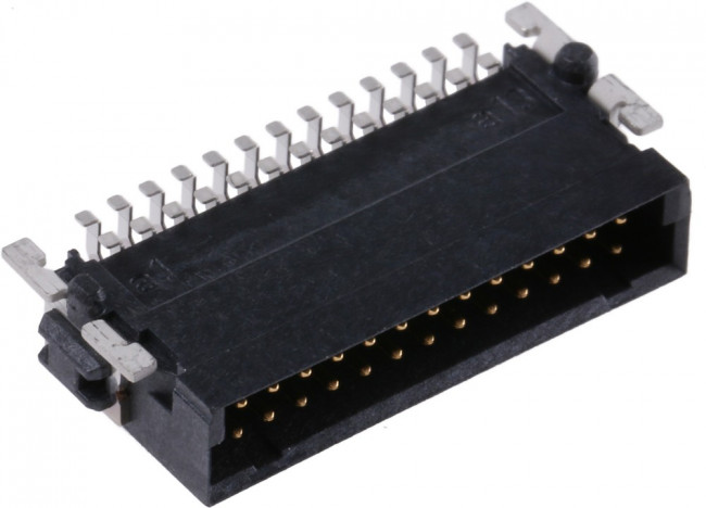 154764 / 154764-E, SMC Series Right Angle Surface Mount PCB Header, 26 Contact(s), 1.27mm Pitch, 2 Row(s), Shrouded 154764 / 154764-E, SMC Series Right Angle Surface Mount PCB Header, 26 Contact(s), 1.27mm Pitch, 2 Row(s), Shrouded