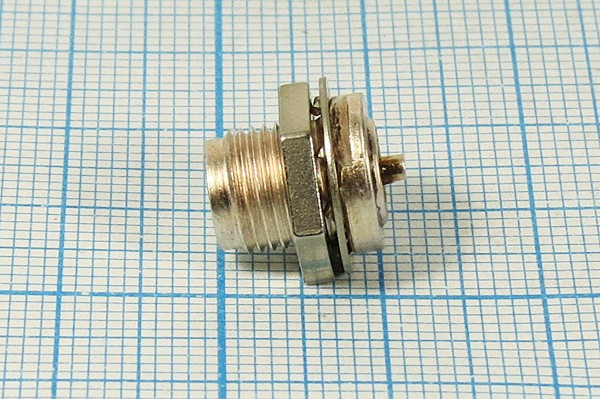 Высокочастотный разъём СР50-384ФВ, розетка приборная, М8; №12730 СР50-384ФВ\приб\М8\\ Высокочастотный разъём СР50-384ФВ, розетка приборная, М8; №12730 СР50-384ФВ\приб\М8\\
