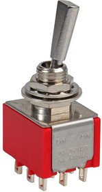 1M31T6B11M1QE, Рычажный переключатель, Вкл.-Вкл., 3PDT, Без Подсветки, Серия 1M31, Панель, 5 А