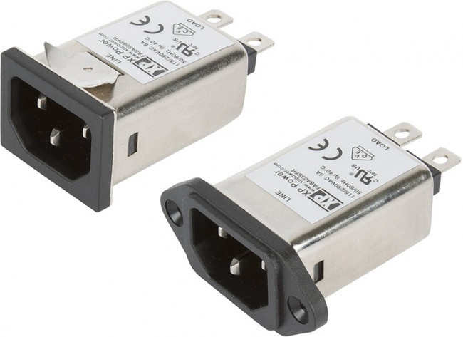 FASAS10PFR, AC Power Entry Modules EMC FILTER, IEC INLET, 3A, SNAP-IN