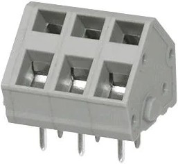 TBL007A-508-04GY, Fixed Terminal Blocks Terminal block, screwless, 5.08, 45, 4, Gray