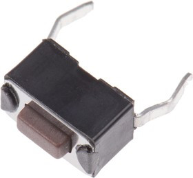 DTS31NV, Brown Tactile Switch, SPST 50 mA @ 12 V dc