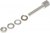 215072-2, Connector Accessories Female Screw Lock Assembly Kit Straight Steel Tin/Clear Chromate Kit