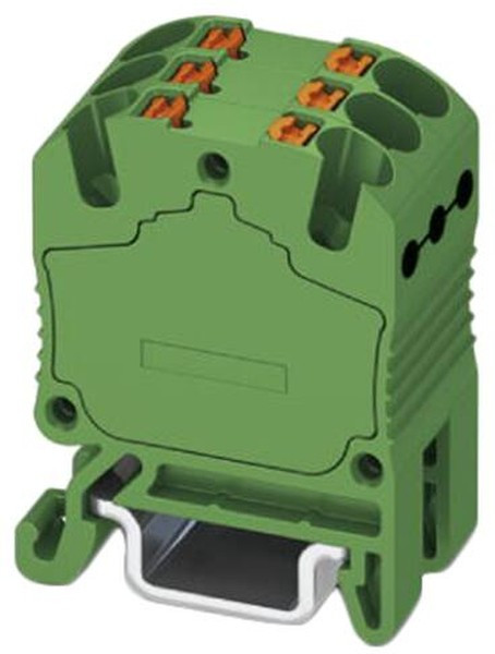 3002963, DIN Rail Terminal Blocks PTFIX 6X1,5-NS15A GN 1.5 mm2 DIN RAIL MN