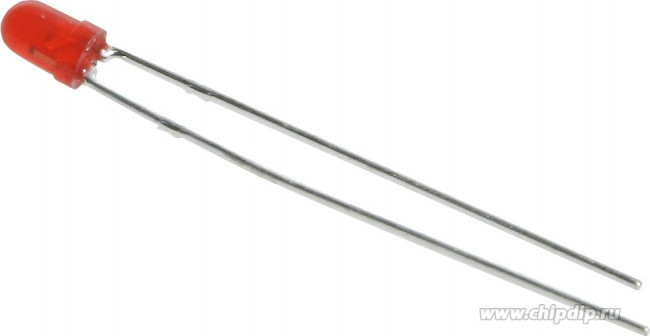 L-7104ID-12V, Светодиод 3мм/красный/625нм/8- 20мкд/40°/встроенный резистор/12в L-7104ID-12V, Светодиод 3мм/красный/625нм/8- 20мкд/40°/встроенный резистор/12в