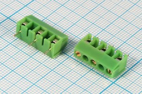 Клеммник наборный, контакты 3P7,62, на плату, 350-03P-24