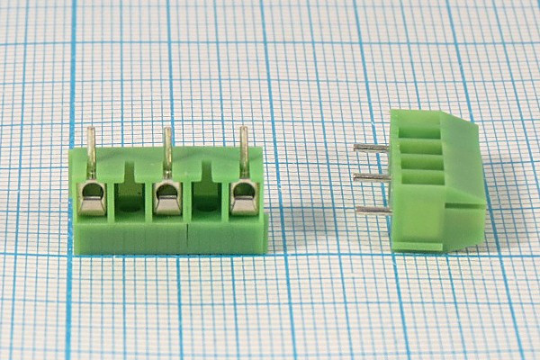 Клеммник наборный, контакты 3P7,62, на плату, 350-03P-24
