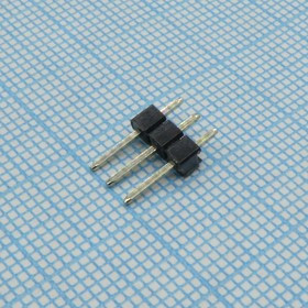 KLS1-207-1-03-S, (PLS-03), PLS разъем, вилка на плату однорядная прямая 3pin(1x3), шаг 2.54мм KLS1-207-1-03-S, (PLS-03), PLS разъем, вилка на плату однорядная прямая 3pin(1x3), шаг 2.54мм