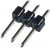 KLS1-207-1-03-S, (PLS-03), PLS разъем, вилка на плату однорядная прямая 3pin(1x3), шаг 2.54мм KLS1-207-1-03-S, (PLS-03), PLS разъем, вилка на плату однорядная прямая 3pin(1x3), шаг 2.54мм