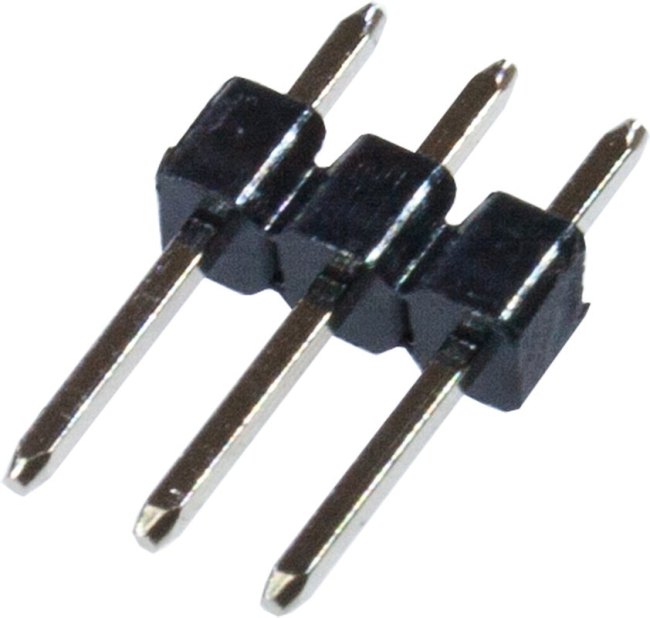 KLS1-207-1-03-S, (PLS-03), PLS разъем, вилка на плату однорядная прямая 3pin(1x3), шаг 2.54мм KLS1-207-1-03-S, (PLS-03), PLS разъем, вилка на плату однорядная прямая 3pin(1x3), шаг 2.54мм