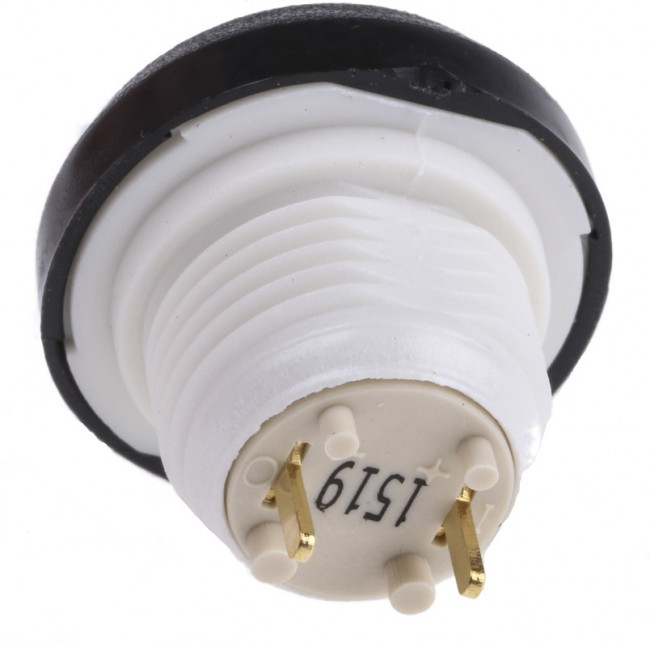 48-5-RB-N-BK-B, 48 Series Push Button Switch, Momentary, Panel Mount, 13.6mm Cutout, SPST, Clear LED, 48V dc, IP67