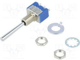 8D1021-Z, Переключатель тумблер, Положения 3, SP3T, ON-OFF-ON, 6A/125ВAC, Серия: 8