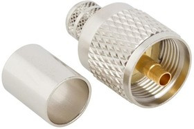 182130, RF Connectors / Coaxial Connectors UHF STRT CRIMP PLUG FOR LMR-400, 50 OHM