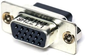 L177HREH15S, D-Sub High Density Connectors 15P Sz E Recpt Hsng Rear Insert 4-40