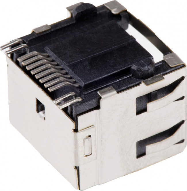 6339191-1, Модульный разъем, Cat5, Модульный, Гнездо, 8 контакт(-ов), 8 вывод(-ов), 1 порт(-ов)