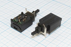 Переключатель кнопочный модульный ( с фиксацией) 220В/4А; №10029 ПКнTV\220\ 5,0\ON-OFF\\\4P\ KDC-A16[TV-5]