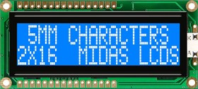 MC21605G6WK-BNMLW-V2, MC21605G6WK-BNMLW-V2 Alphanumeric LCD Alphanumeric Display, 2 Rows by 16 Characters MC21605G6WK-BNMLW-V2, MC21605G6WK-BNMLW-V2 Alphanumeric LCD Alphanumeric Display, 2 Rows by 16 Characters
