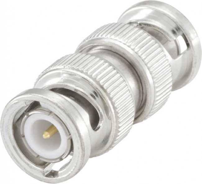 51S101-S00N5, RF Adapters - In Series BNC Plug to BNC Plug Straight Adapter