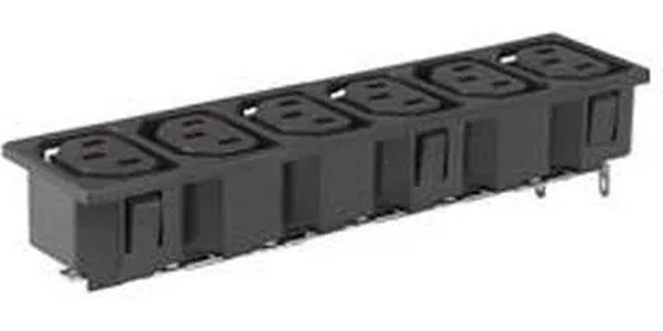 0909.0041, AC Power Entry Modules SNAP 6 OUTLETS UNINS