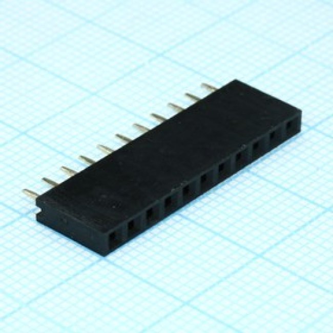 DS1023-1X11S21, (PBS-11), гнездо на плату (шаг 2.54 мм) 11 контактов