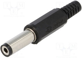 XNES/J210B, Вилка питания DC "мама" 5,5мм 2,1мм с амортизатором пайка