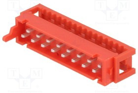 TMM-1-0-16-2, Провод-плата, вилка, "папа", PIN: 16, IDC, на шлейф, 30В, 1А, 1,27мм