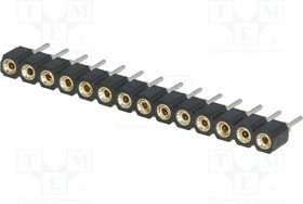 DS1002-01-1X14V13, Гнездо, IDC, "мама", PIN 14, прямой,цанговые контакты, 2,54мм, THT DS1002-01-1X14V13, Гнездо, IDC, "мама", PIN 14, прямой,цанговые контакты, 2,54мм, THT