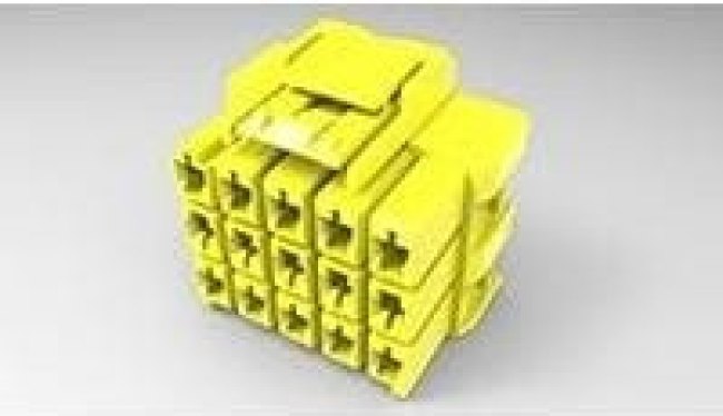 4-1971876-7, Heavy Duty Power Connectors 3x5 plug housing Key D yel