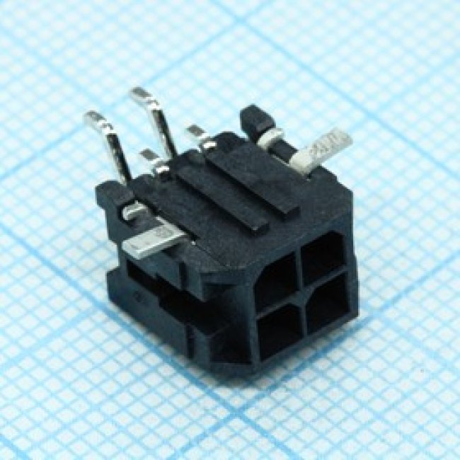 MX-43045-0409, Гнездо, провод-плата, "папа", Micro-Fit 3.0, 3мм, PIN: 4, Glow-Wire MX-43045-0409, Гнездо, провод-плата, "папа", Micro-Fit 3.0, 3мм, PIN: 4, Glow-Wire