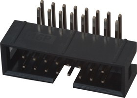 DS1013-16RSiB-B-0, вилка на плату прямой угол / BH-16R (DS1013-16RSiB-B-0)