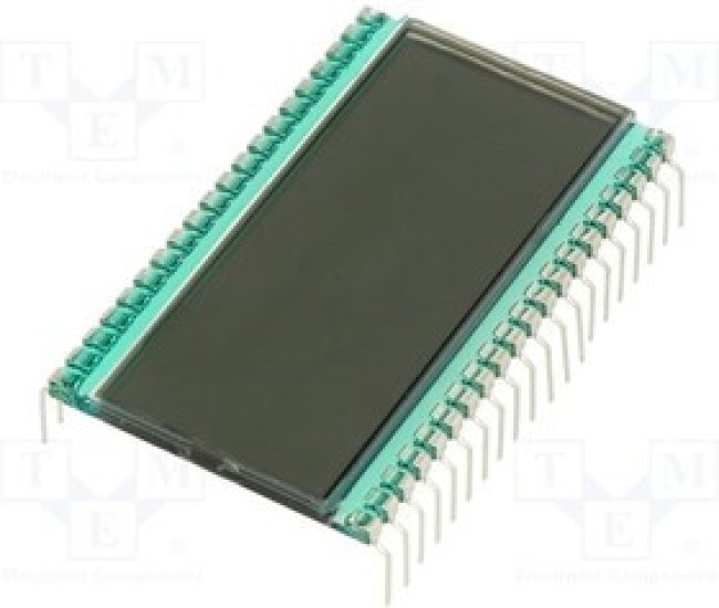 DE121-RS-20/7.5, Дисплей ЖКД, цифровой, STN Positive, Кол-во знаков 4,5