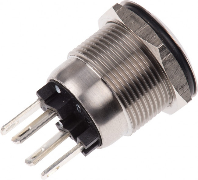 MPI002/28/D5, Pushbutton Switches GREEN/BLUE RING 2.8MM TABS