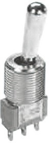 4-1825137-2, Toggle Switch, Panel Mount, (On)-Off-(On), SPDT, Solder Terminal, 120 ac/dc, 28V ac/dc