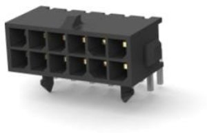 4-794619-2, Pin &amp; Socket Connectors 12P MICRO MNL ASSY R/A,HDR LF