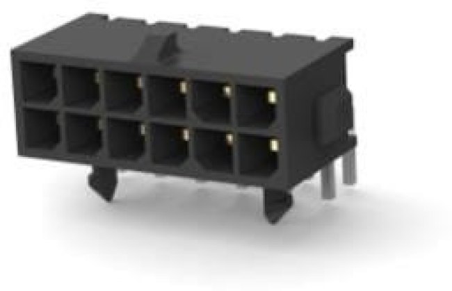4-794619-2, Pin &amp; Socket Connectors 12P MICRO MNL ASSY R/A,HDR LF