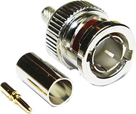 10-005-B36-FE, 75 Straight Cable Mount, BNC Connector, Plug 10-005-B36-FE, 75 Straight Cable Mount, BNC Connector, Plug