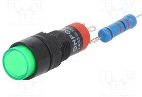 V10Y-11-230G, Переключатель: кнопочный, Пол: 2, SPDT, 0,5A/250ВAC, 1A/24ВDC, IP40