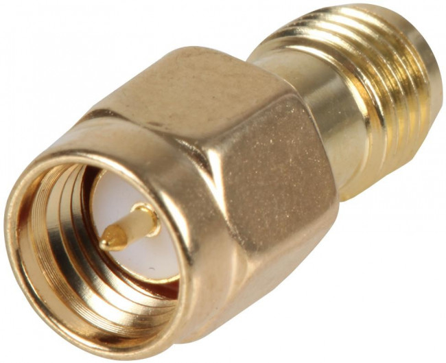 ADP-SMAM-SMAF, RF Adapters - In Series Adapter SMA Male to SMA Female