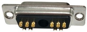 RND 205-01107, Coaxial D-Sub Combination Connector, Socket, 11W1, Soldering Lugs