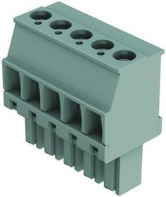 14310415401000, Pluggable Terminal Blocks har-flexicon, 4pin female, vertical, w/ screw termination - 30-14AWG, 10Amps, pitch 3.81mm