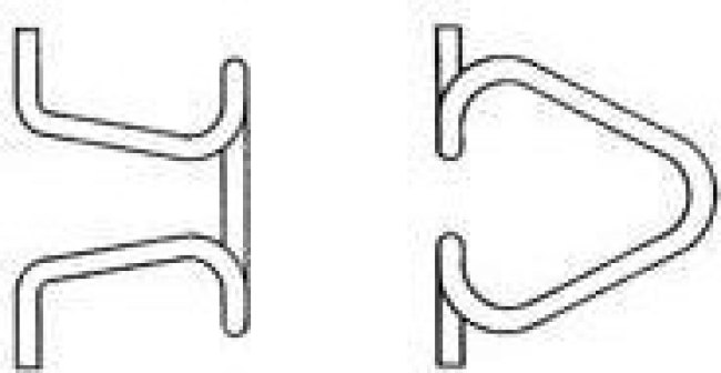 552559-1, Headers &amp; Wire Housings BAIL CLIP 90 DEG BEND