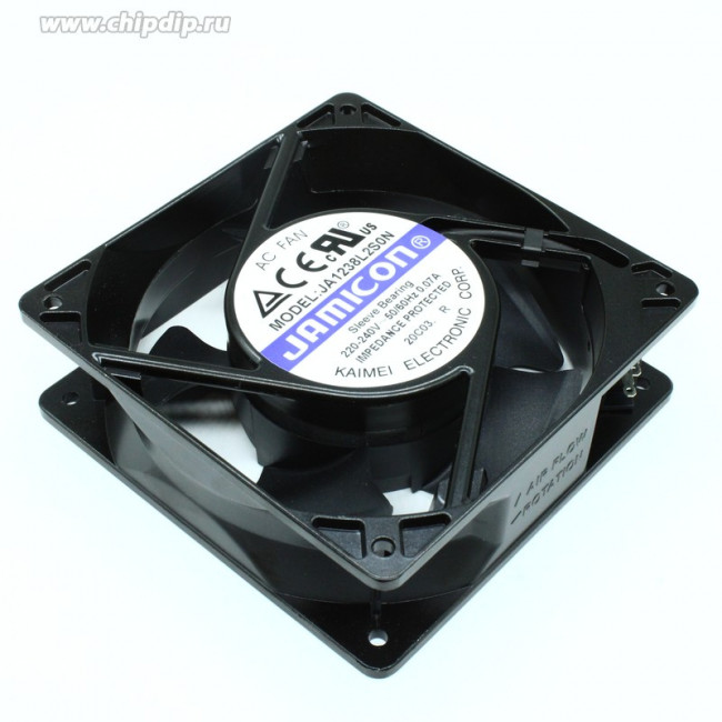 JA1238L2S0N-T, вентилятор 220В 120х120х38мм подшипник скольжения клеммы JA1238L2S0N-T, вентилятор 220В 120х120х38мм подшипник скольжения клеммы