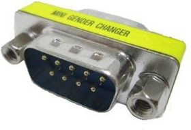 156-03002-E, D-Sub Adapters &amp; Gender Changers D-SUB Gender Changer 9 Pin Male-Male