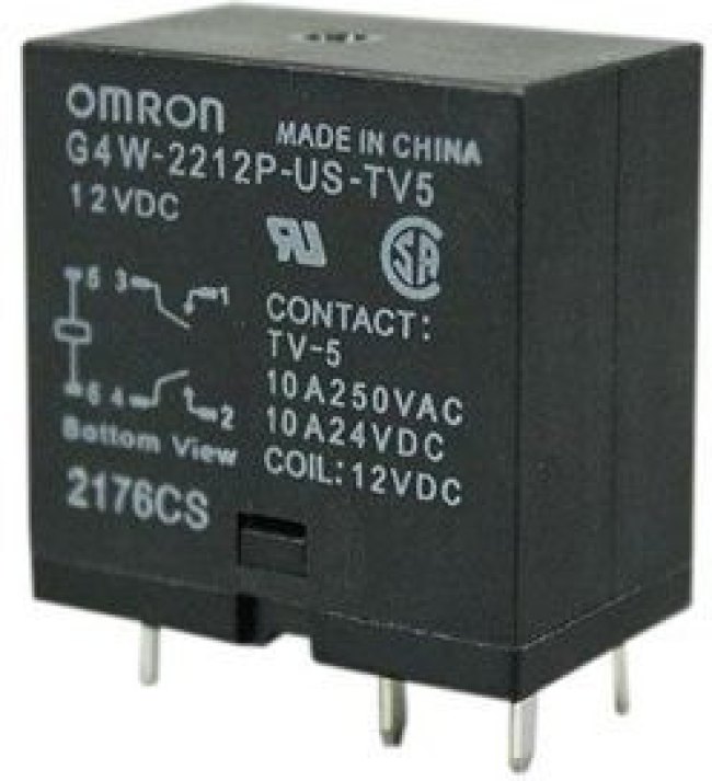 G4W-1112P-US-TV8 24DC, PCB Power Relay G4W 1NO 15A DC 24V 720Ohm