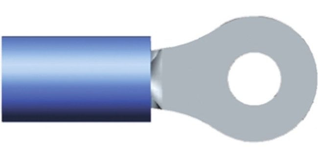 36157, Terminals NYL-RING 16-14 BLU #6