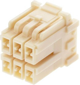 212209-2060, CONN HOUSING, RCPT, 6POS, 3.3MM, NATURAL