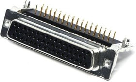 164A18759X, D-Sub Standard Connectors DSUB SOLDER PIN ANG 9.4mm PREC MCHND CNT