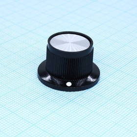 41006-2В, Ручка пластиковая (металлическая вставка), D18.7мм